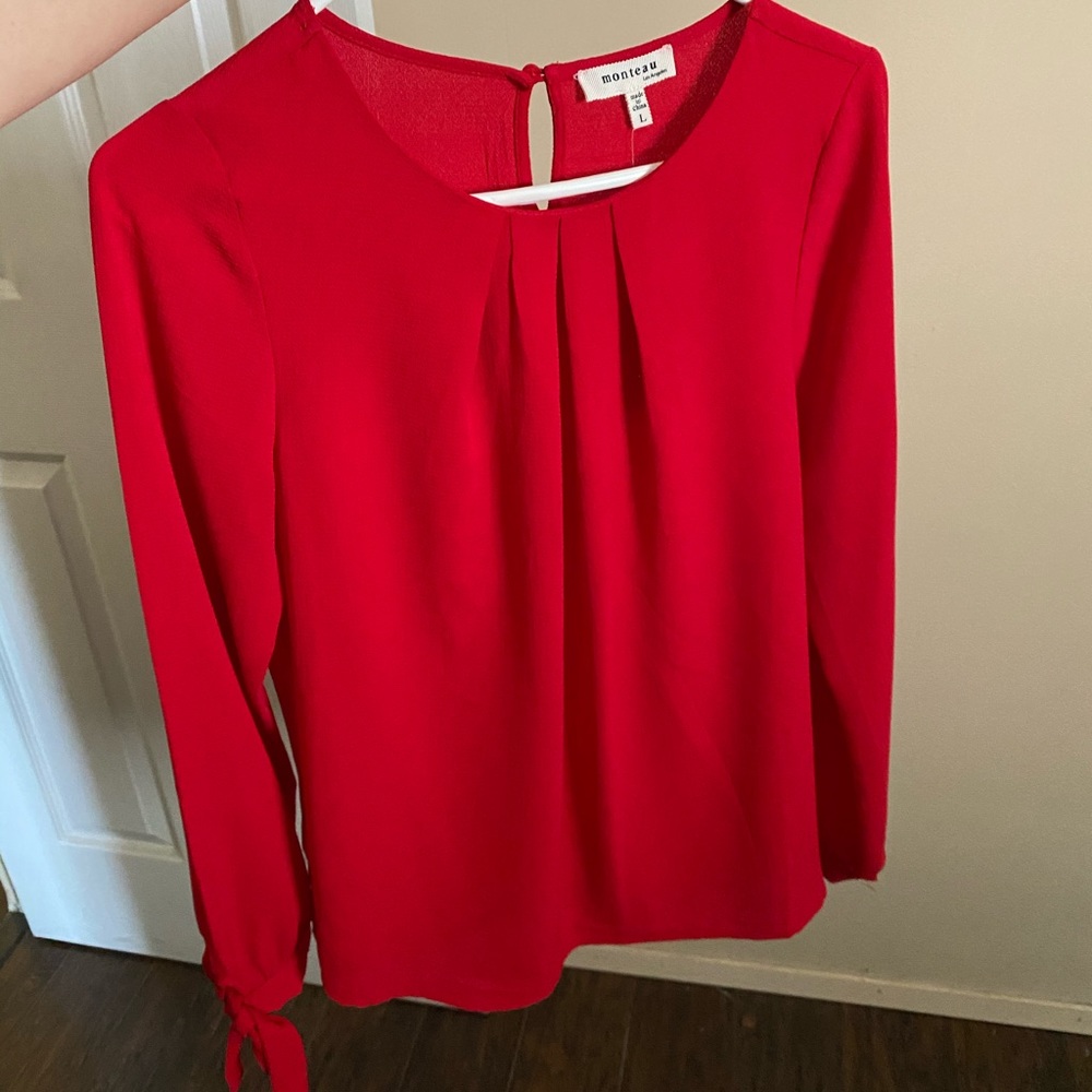 Monteau red large blouse